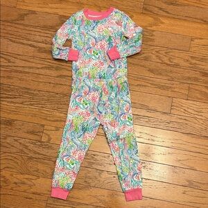 Lilly Pulitzer x Pottery Barn Pajama Set with Pink Trim